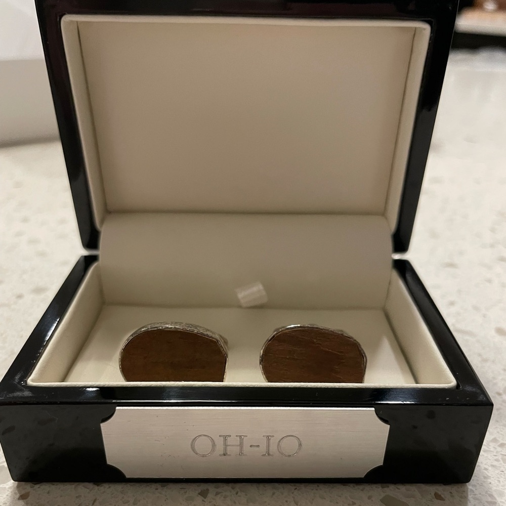 Ohio State Buckeye Stadium Cufflinks